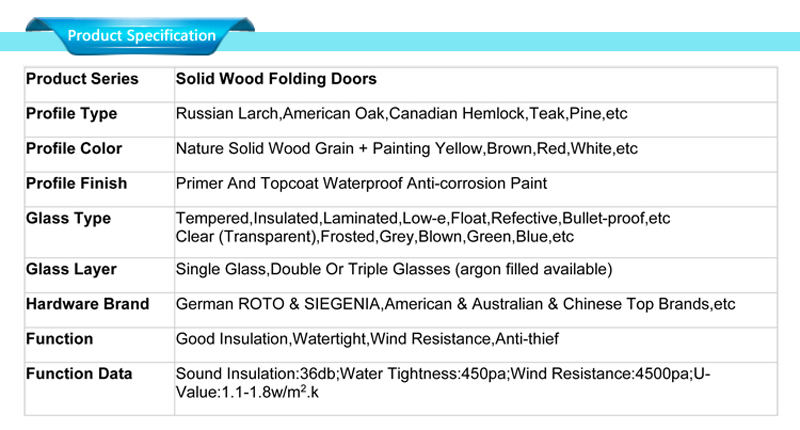 home wood doors specifications