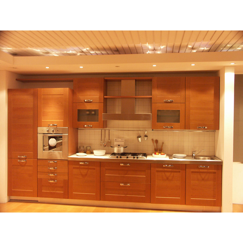 Residential solid wood kitchen cabinets