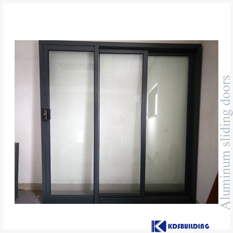 Low e soundproof aluminium double sliding doors