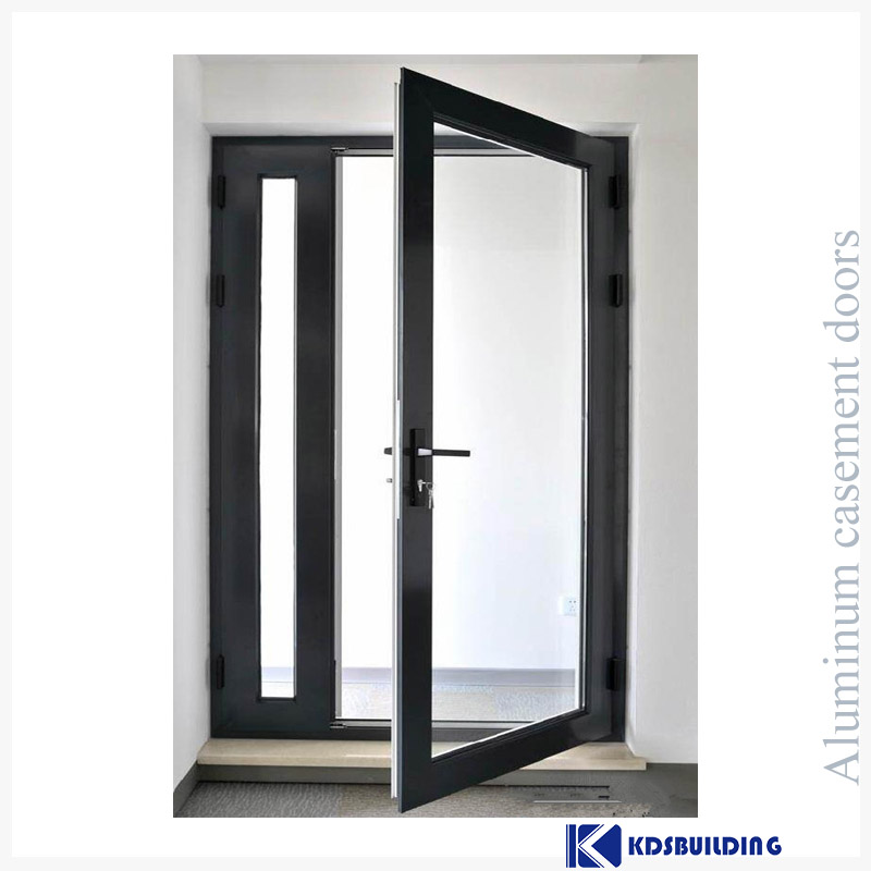High Quality Security Entry Door Hurricane Proof Glass Aluminium Doors