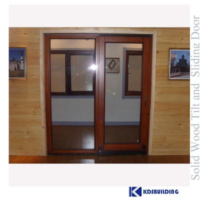 wood glass doors